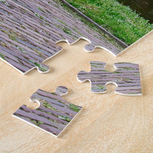 伝統的魚釣りヴィレッジマーケンインオランダ ジグソーパズル (側面)