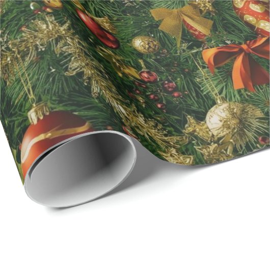 伝統的/クラシッククリスマス紙 ラッピングペーパー (ロールコーナー)