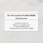 伝統的&クラシックプロフェッショナル名刺 名刺 (正面)