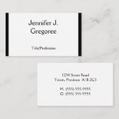 伝統的、クラシック名刺 名刺 (正面/裏面)