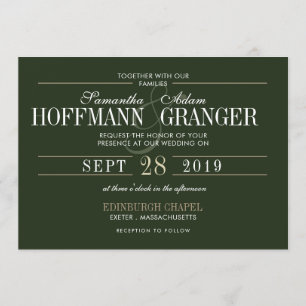 伝統的&クラシック結婚式招待状 招待状