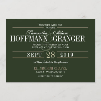 伝統的&クラシック結婚式招待状 招待状