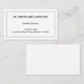 伝統的、クラシック、ヴィンテージ 名刺 (正面/裏面)