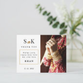 伝統的&シック写真インディアン結婚の皆様 ポストカード (スタンド正面)