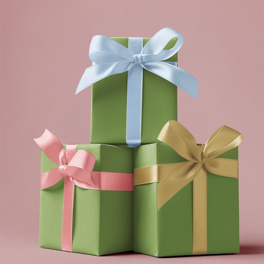 伝統的 – ソフトグリーン – ラッピング紙シート ラッピングペーパーシート