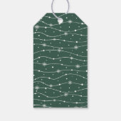 伝統的 -ティール（緑がかった色）グリーン – カスタマイズ可能なギフトラベル ギフトタグ (裏面)
