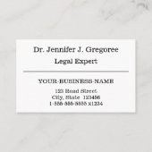 伝統的、プロフェッショナル弁護士名刺 名刺 (正面)