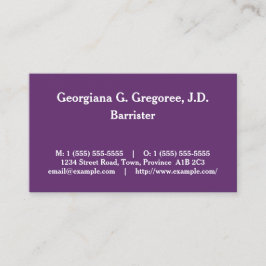 伝統的、プロフェッショナル弁護士名刺 名刺