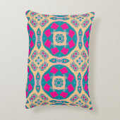 伝統的，ペルーのパッチワーク，タイル模様 アクセントクッション (裏面(縦))