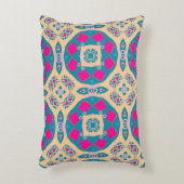 伝統的，ペルーのパッチワーク，タイル模様 アクセントクッション (正面(垂直))