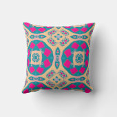 伝統的,ペルーのパッチワーク,タイル模様 クッション (裏面)