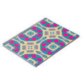 伝統的，ペルーのパッチワーク，タイル模様 ノートブック (左側)