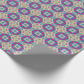 伝統的，ペルーのパッチワーク，タイル模様 ラッピングペーパー (角)