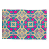 伝統的，ペルーのパッチワーク，タイル模様 枕カバー (裏面)