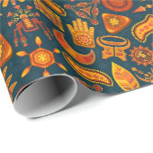 伝統的/モテ異教のィフのラッピング紙 ラッピングペーパー (ロールコーナー)