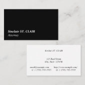 伝統的、ヴィンテージ、およびクラシックビジネス・カード 名刺 (正面/裏面)