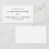 伝統的、ヴィンテージ、ノスタルジックな名刺 名刺 (正面/裏面)