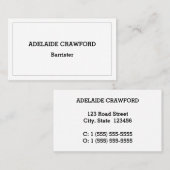 伝統的、ヴィンテージ、プロフェッショナル名刺 名刺 (正面/裏面)