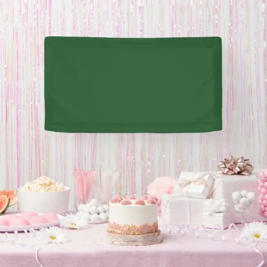 伝統的 – 濃い緑のバナー 横断幕 (パーティー)