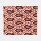伝統的Allover Designart、Background、Decor、 フリースブランケット (正面(横))
