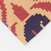 伝統的Allover Designart、Background、Decor、 フリースブランケット (角)