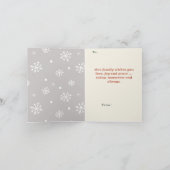 伝統的Christmas Santa Claus編集可能 カード (内部)