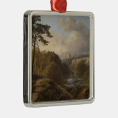 伝統的Derbyshire Countyの英語の風景 メタルオーナメント (右)