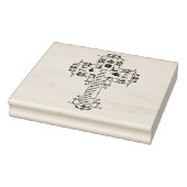 伝統的IHSカトリック祈りの言葉クロス ラバースタンプ (スタンプ)