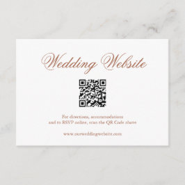 伝統的QRフォーマルコード結婚s エンクロージャーカード