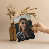 伝統的Script 2023卒業写真 招待状