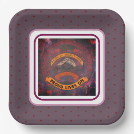 伝統誇りを持ったが住んでいる ペーパープレート