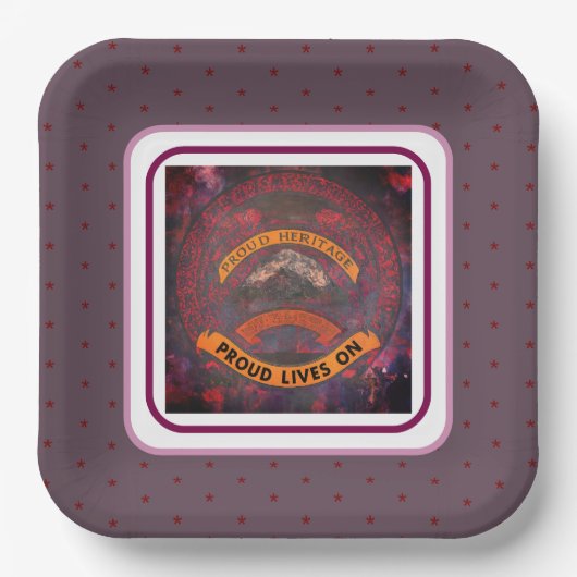 伝統誇りを持ったが住んでいる ペーパープレート (正面)