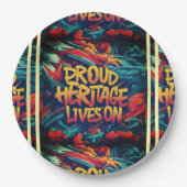 伝統誇りを持ったが住んでいる ペーパープレート (正面)
