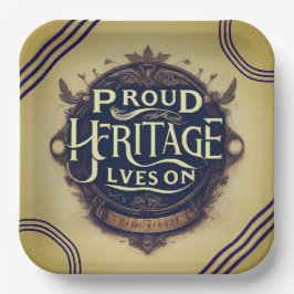 伝統誇りを持ったが住んでいる ペーパープレート