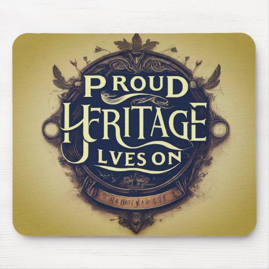 伝統誇りを持ったが住んでいる マウスパッド (正面)