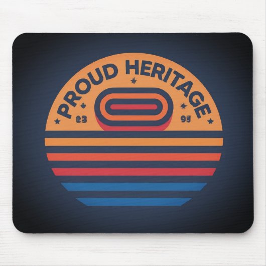 伝統誇りを持ったが住んでいる マウスパッド (正面)