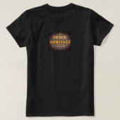 伝統誇りを持ったが住んでいる Tシャツ (デザイン裏面)