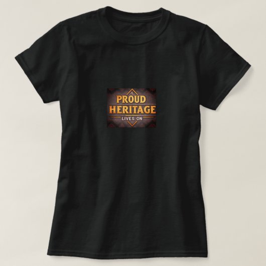 伝統誇りを持ったが住んでいる Tシャツ (デザイン正面)