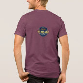 伝統誇りを持ったはTシャツを着ている トライブレンドTシャツ (裏面)