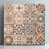 伝統開花-ろうけつ染めインスパイアセラミックタイル タイル