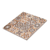 伝統開花-ろうけつ染めインスパイアセラミックタイル タイル (側面)