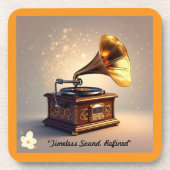 「伝統音質」 コースター (正面)