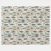 伝統 – トリアインスパイアルコージーリトリートリームキャッチャー フリースブランケット (正面(横))