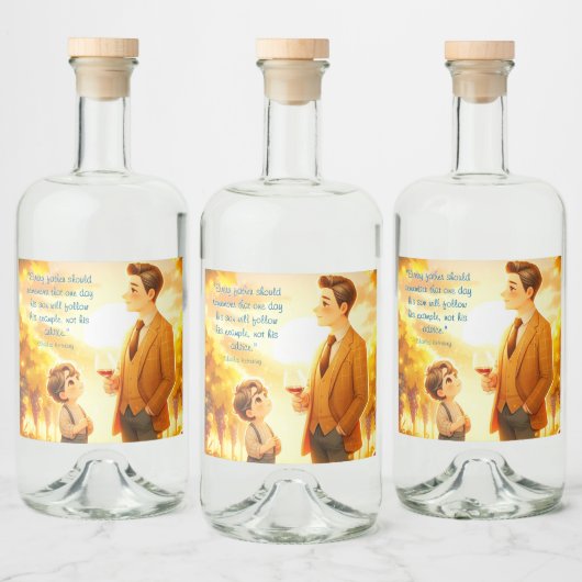 伝統&ハーベスト – ヴィネヤ父のード リキュールボトルラベル (ボトル)