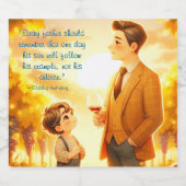 伝統&ハーベスト – ヴィネヤ父のード リキュールボトルラベル (シングルラベル)