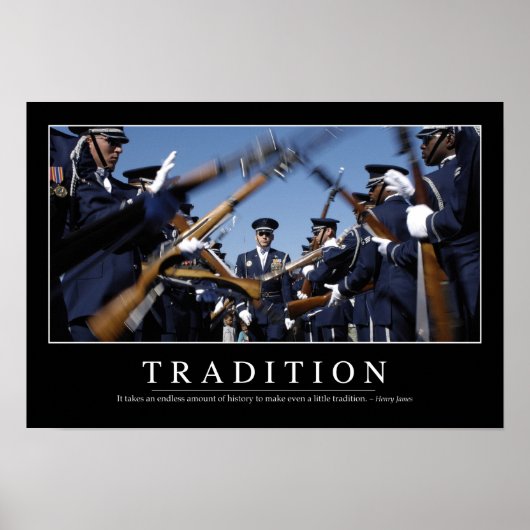 伝統:感動的引用文 ポスター (正面)