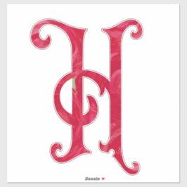 伝統-H – 赤みを帯びた シール