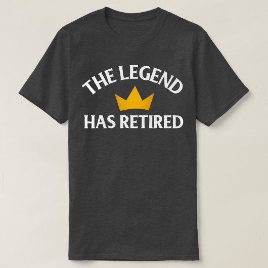 伝説おもしろいは正式に引退した退職した Tシャツ (デザイン正面)