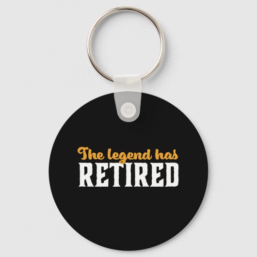 伝説おもしろい退職したが持つ引退退職した キーホルダー (正面)
