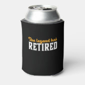 伝説おもしろい退職したが持つ引退退職した 缶クーラー (缶裏面)